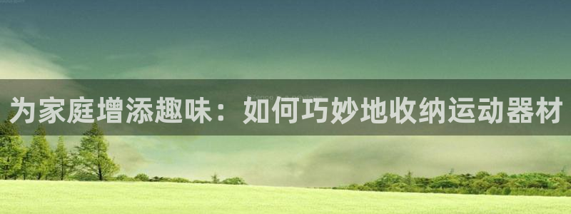 凯捷体育官方:为家庭增添趣味:如何巧妙地收纳运动器材
