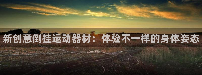 凯捷体育娱乐首页网站大全:新创意倒挂运动器材:体验不一样的身